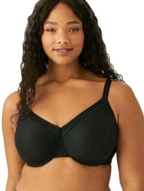 Wacoal Other - Wacoal Black Wireless Full-Coverage Bra 855213 Perfect Primer Full Figure 34I